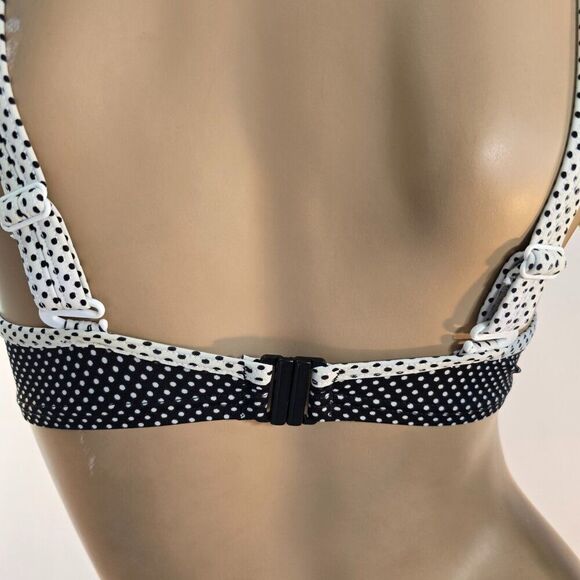 Esprit Polka Dot Underwire Bikini Top Womens Swimwear Bra US Size SD 32D - Picture 5 of 7